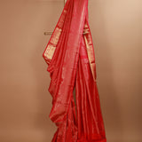 Hand crafted Pure Kanjivaram Silk zari woven saree