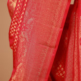 Hand crafted Pure Kanjivaram Silk zari woven saree