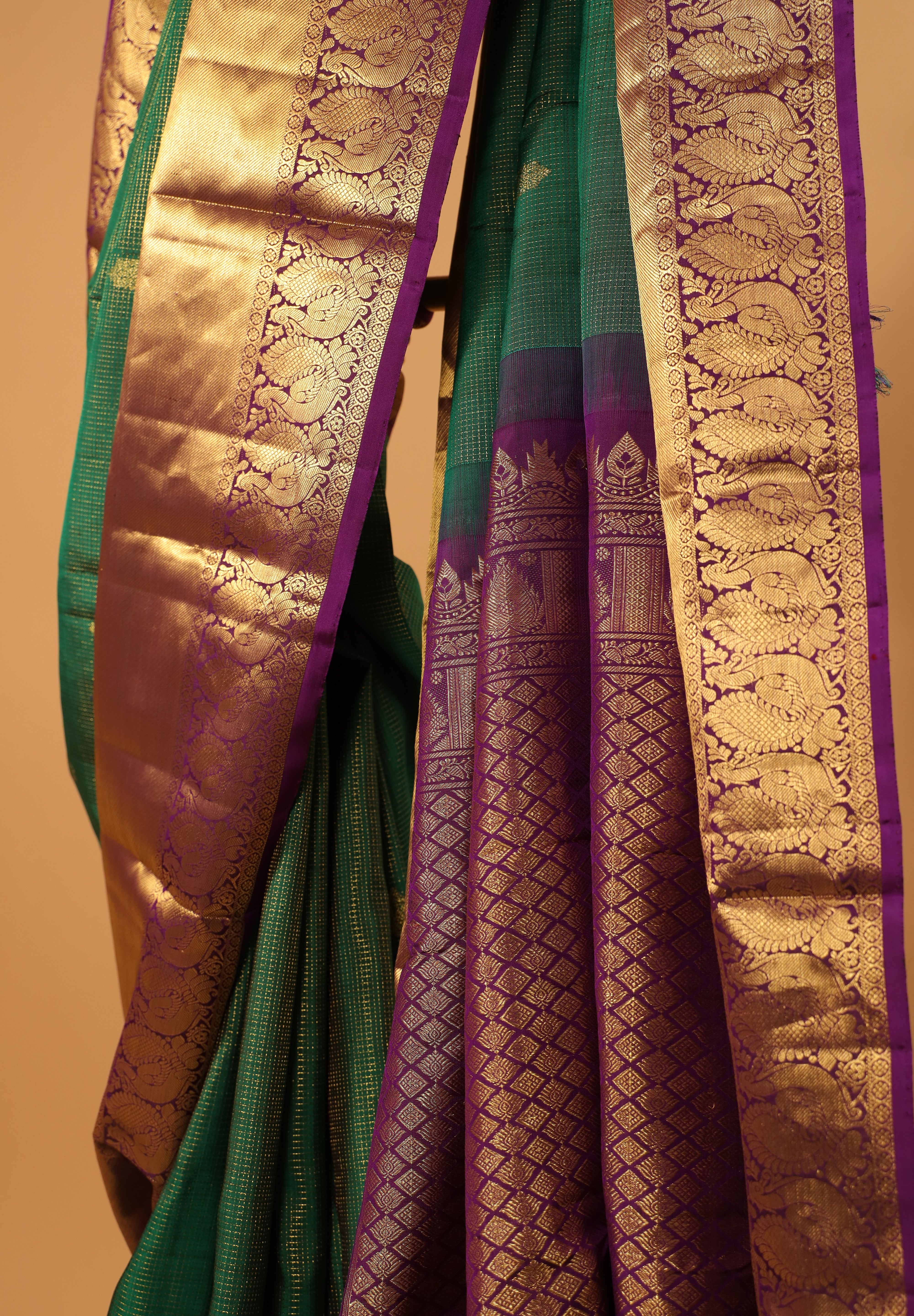 Pure Kanjivaram Silk hand woven saree