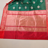 Banarasi handloom green pure silk saree