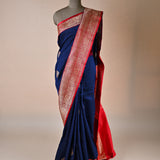 Handloom Pure Silk Banarasi Sari Saree Blouse