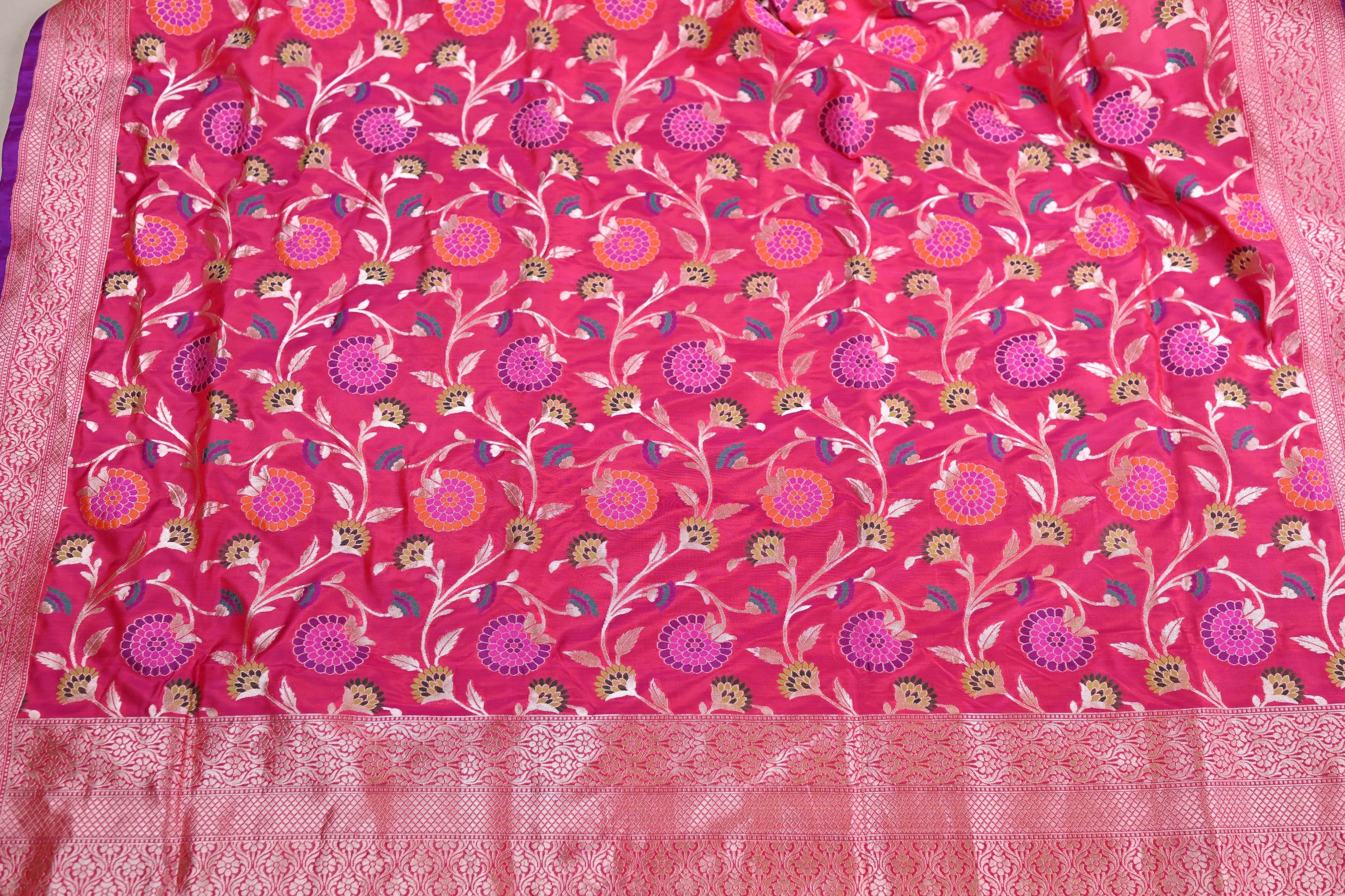 Banarasi Handloom pure katan Silk Kadwa saree