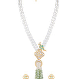 Designer  Gold Polish Brass with Kundan Polki