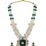 Designer  Gold Polish Brass with Kundan Polki Necklace