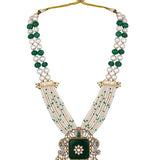 Designer  Gold Polish Brass with Kundan Polki Necklace