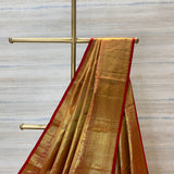 Pure Kanjivaram Tissue Pure Silk Gold zari saree