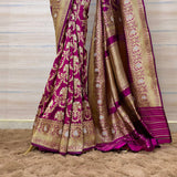 Banarasi Handloom pure katan Silk Kadwa saree