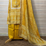 Summer cool Mustard designer suit dupatta