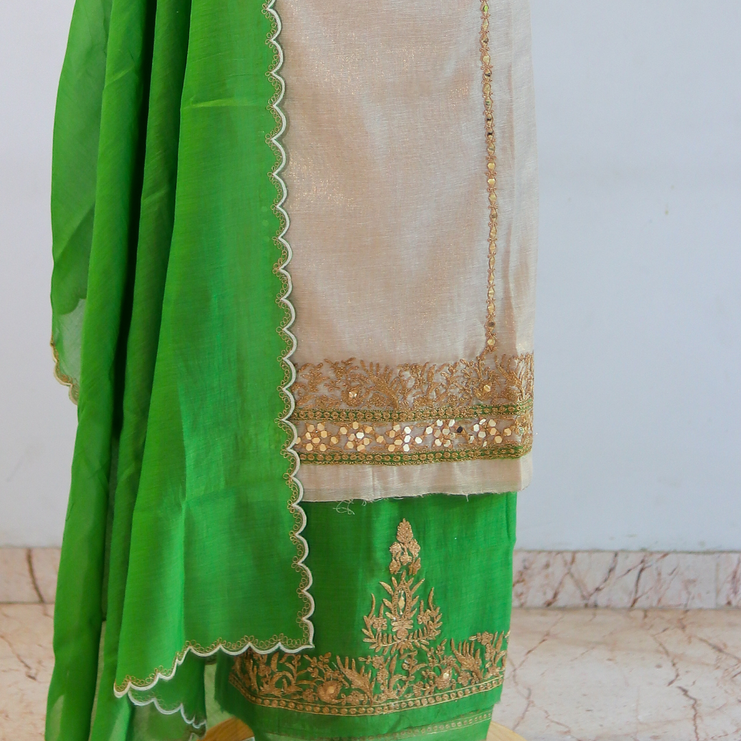 Shimmering Sands Chanderi Suit