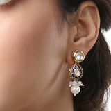 Gold Plated Kundan Earrings