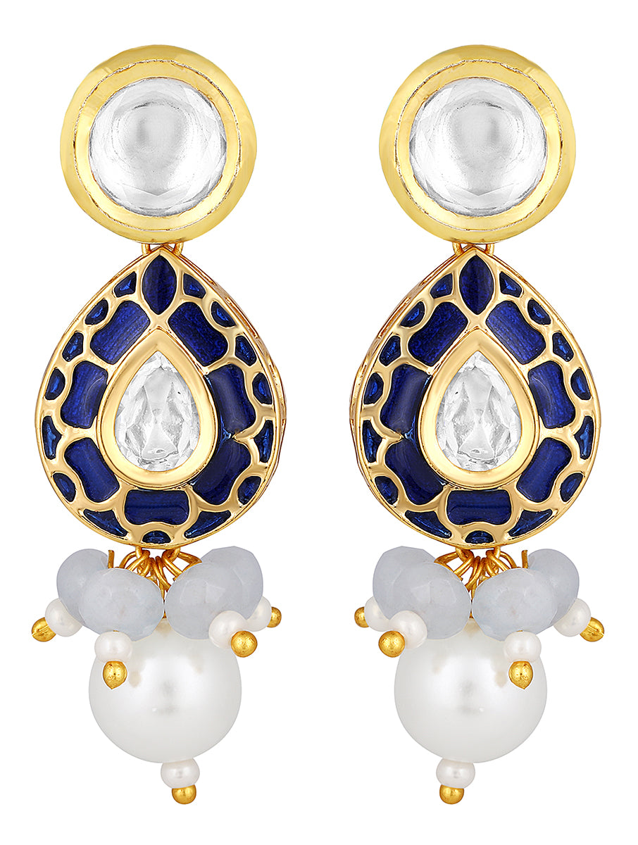 Gold Plated Kundan Earrings