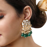 Gold Plated Kundan Earrings