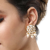 Gold Plated Kundan Earrings