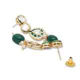 Golden, Green, Meenakari, Kundan Polki, Necklace Set