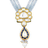 Gold Plated Kundan Necklace with Agate