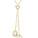 Gold Plated Handcrafted Necklace with Mother of Pearl