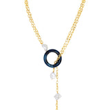 Blue Gold Plated Handcrafted Necklace