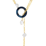 Blue Gold Plated Handcrafted Necklace