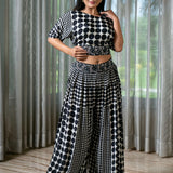 Hand Embroidered Black and Beige Polka Dots Co-ord Set