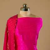 Add Glamour to Your Ethnic Wardrobe with our Hot Pink Silk Suit