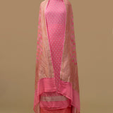 Pure Georgette Banarasi Handwoven Suit Dupatta