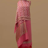 Pure Georgette Banarasi Handwoven Suit Dupatta