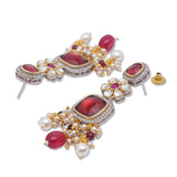 Golden, Pearly White, Peach, Maroon, Kundan Polki, Necklace Set